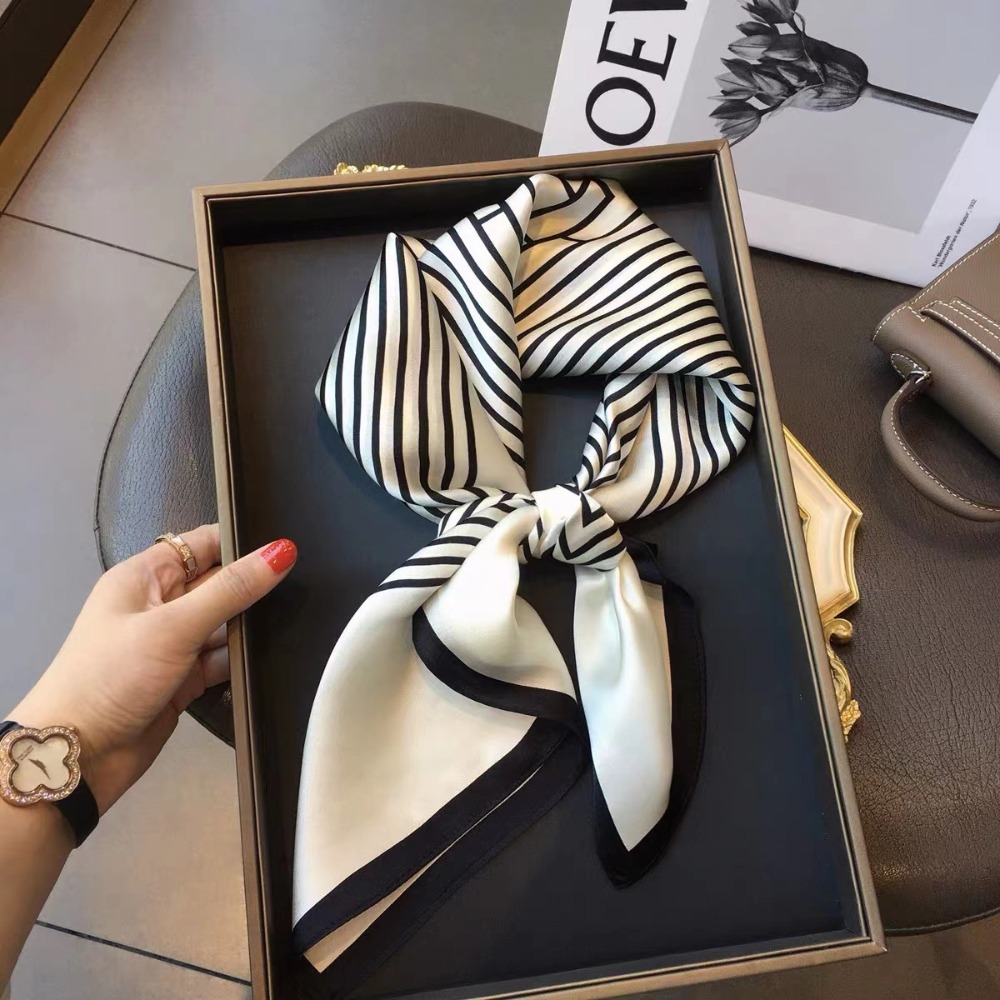 Silk Scarf Square - 70×70cm Satin Square Scarf, Silk Feel