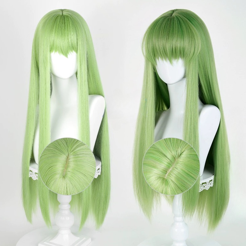 Women'S Accessories List - Anime CC Cosplay Green Wig Long
