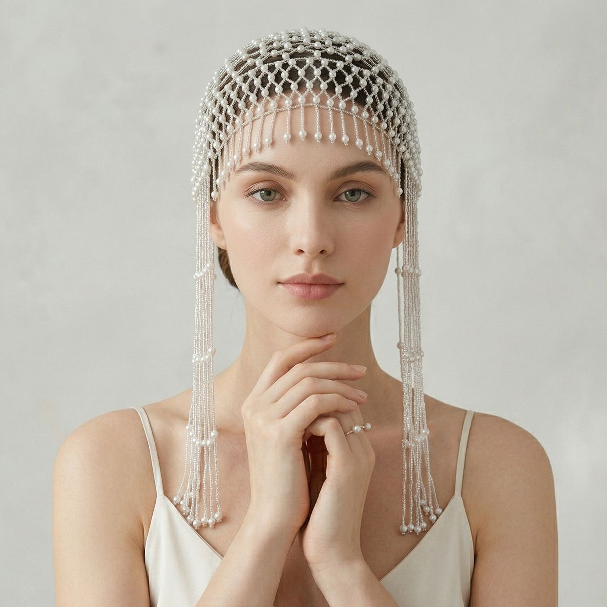 Luxury Pearls Beaded Headwrap  - Women'S Accessories List บทวิจารณ์และราคา
