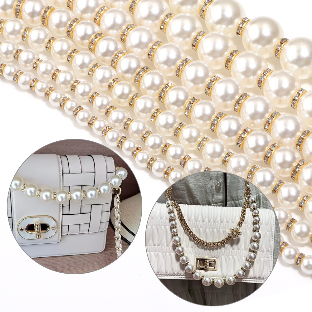 1pc 30cm Imitation Pearl Chain - Women Accessories Chain บทวิจารณ์และราคา