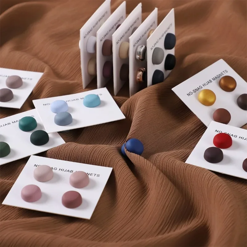 4Pcs/Card Matte Magnet Hijab P - Women Accessories In Wholesale บทวิจารณ์และราคา
