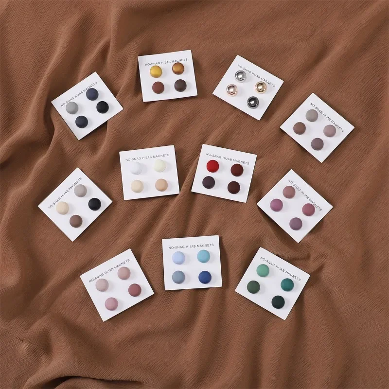 4Pcs/Card Matte Magnet Hijab P - Women Accessories In Wholesale บทวิจารณ์และราคา