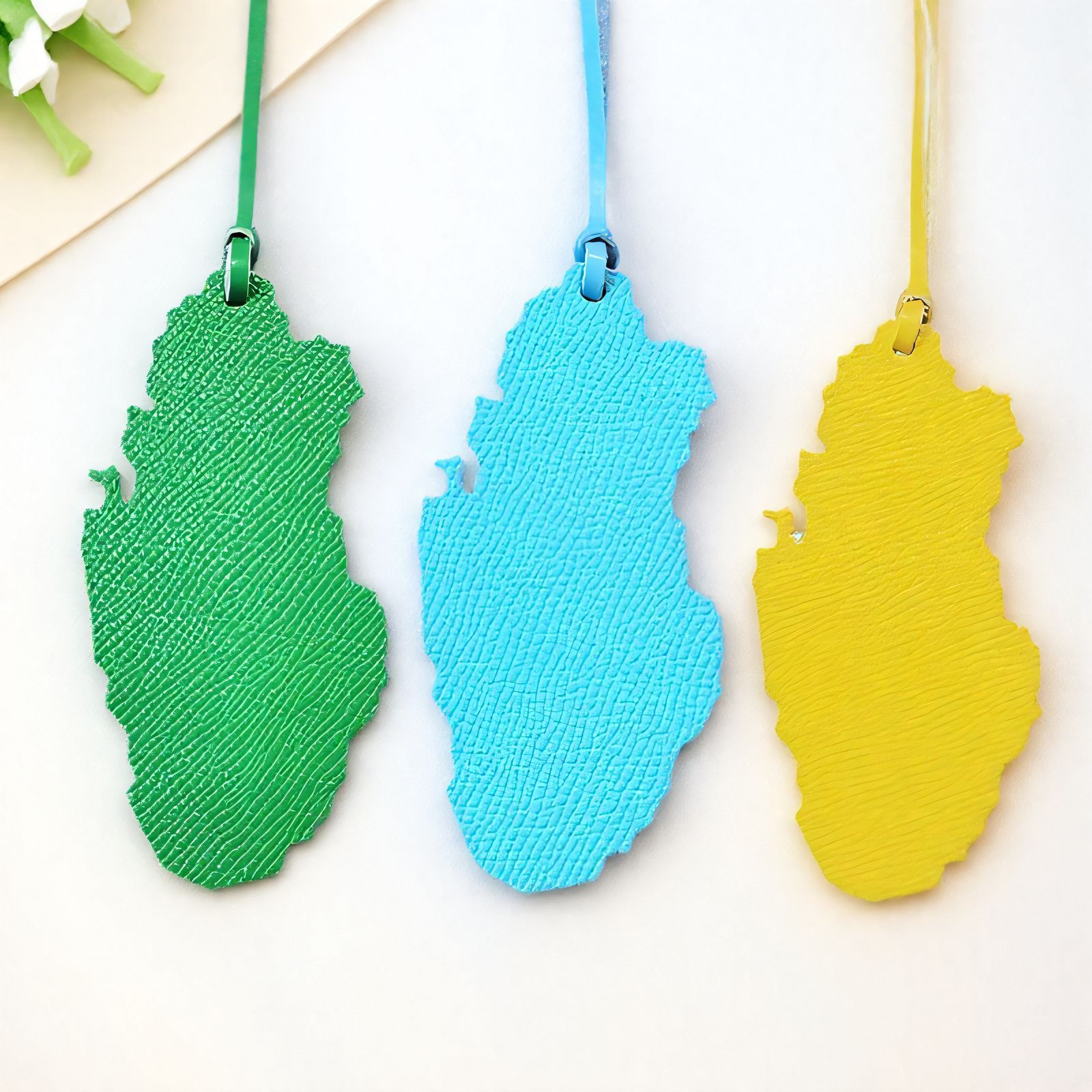 1pc Qatar Map Shaped PU Leathe - Women Accessories Qatar บทวิจารณ์และราคา