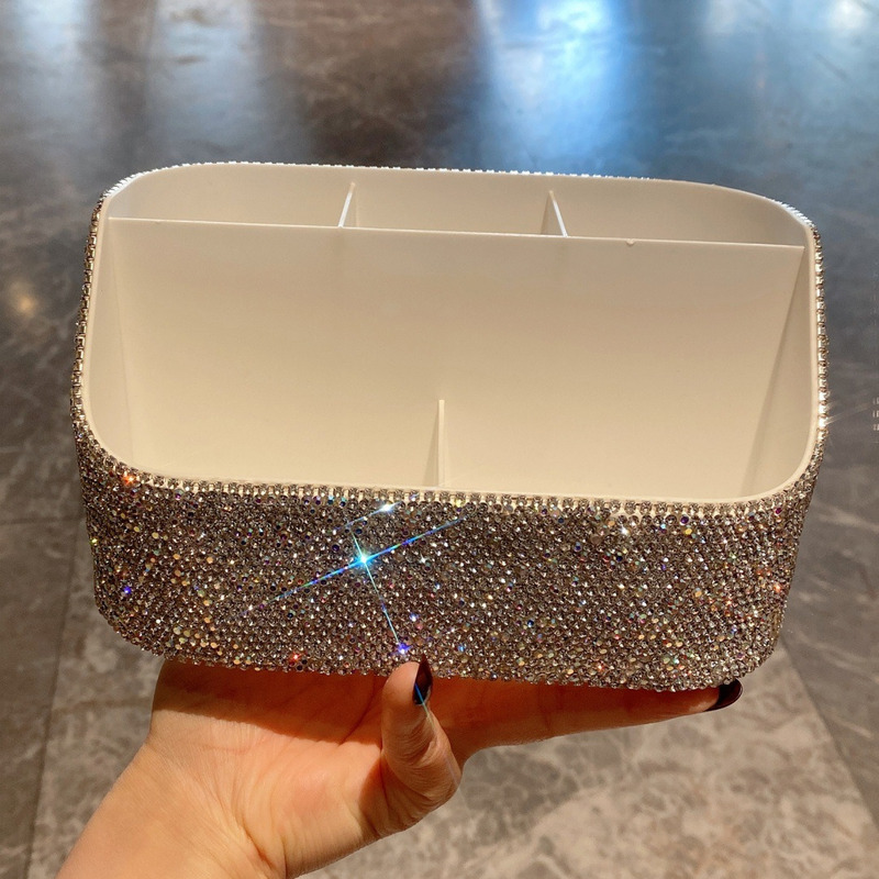Diamond-encrusted multi-compar - Women Accessories Organizer บทวิจารณ์และราคา
