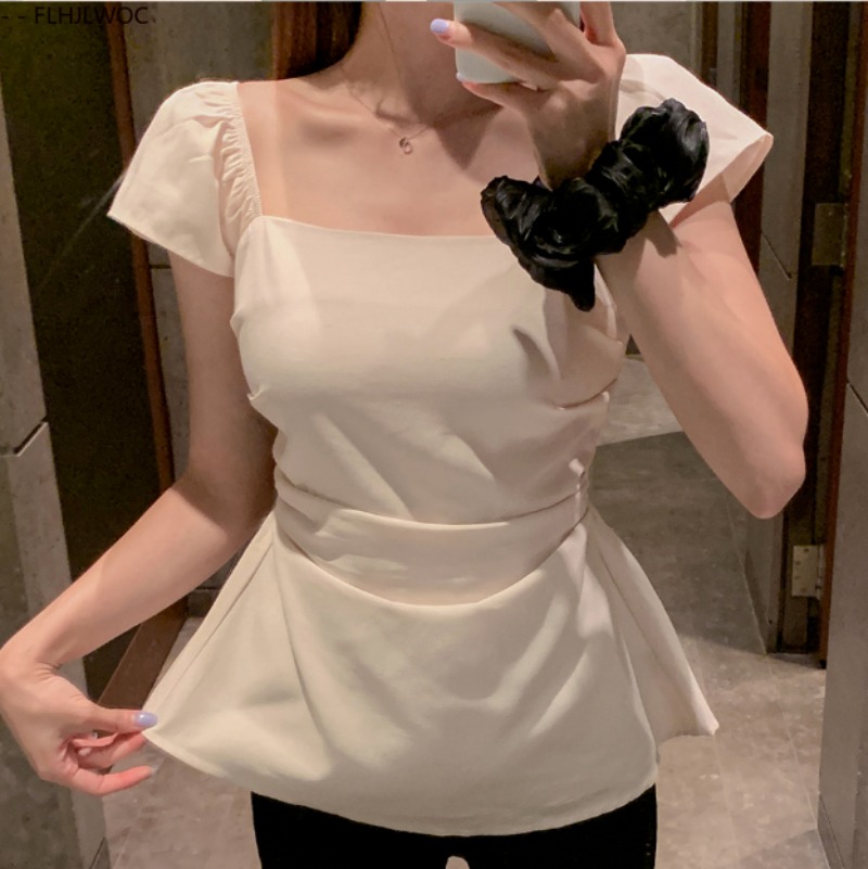 Lace-Up Draped Layer Peplum To - Layered Necklace Set บทวิจารณ์และราคา