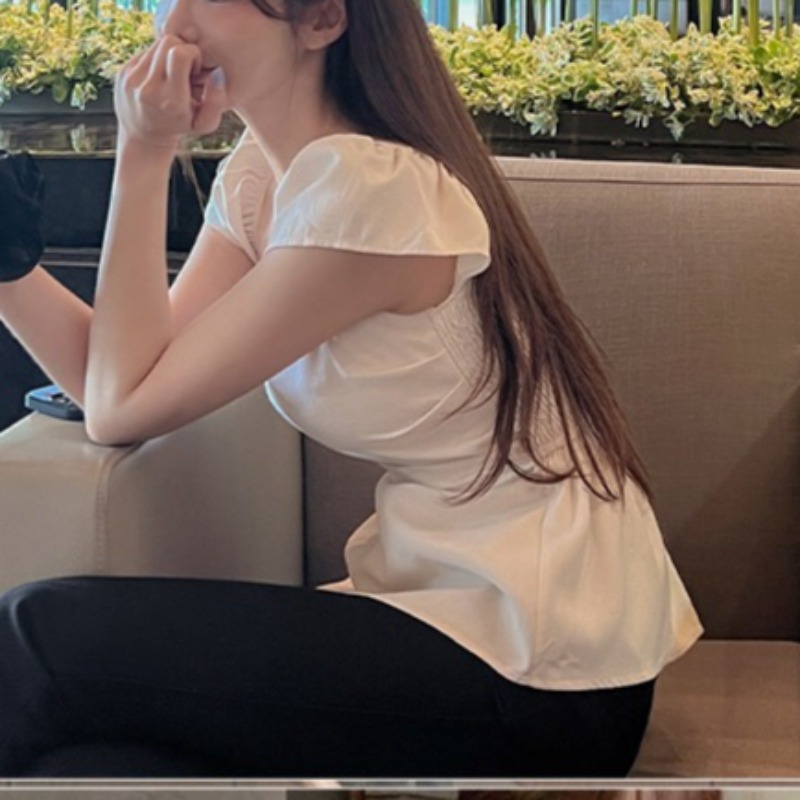 Lace-Up Draped Layer Peplum To - Layered Necklace Set บทวิจารณ์และราคา