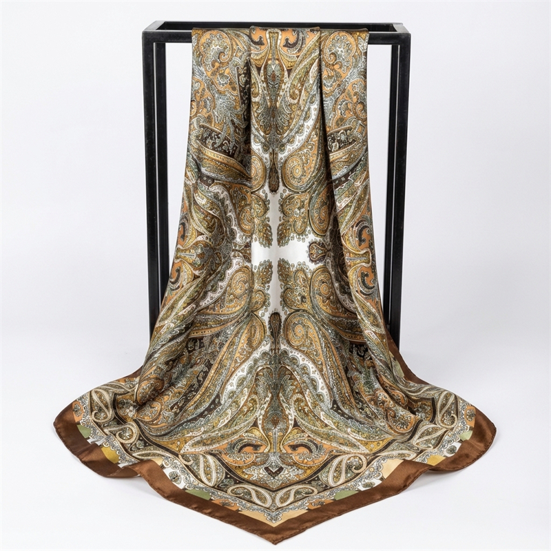 Women Spring Summer Square Sca - Silk Scarf Square บทวิจารณ์และราคา