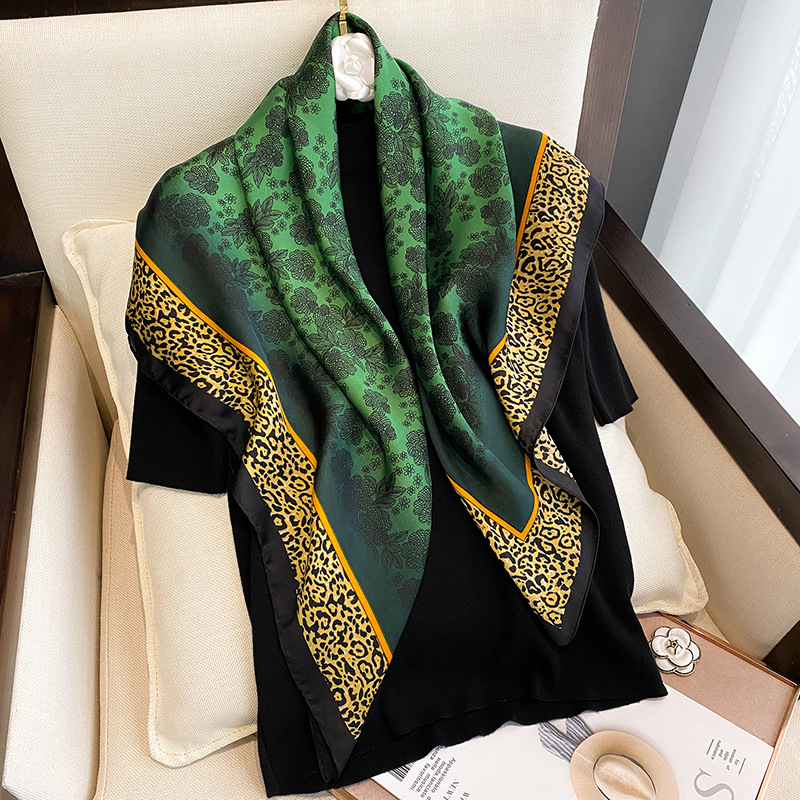 90*90cm Women Square Silk Scar - Women Accessories Brands บทวิจารณ์และราคา