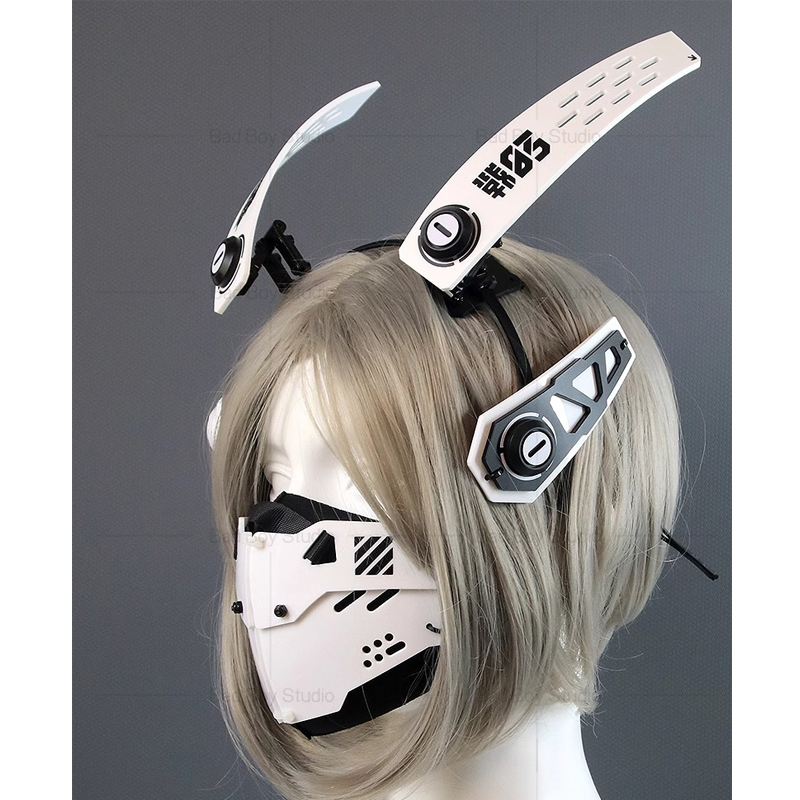 Cyberpunk Mask Cosplay Functio - Women'S Ear Accessories บทวิจารณ์และราคา