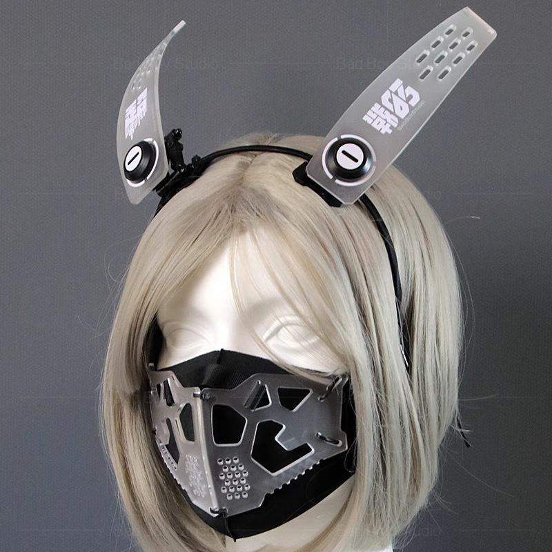 Cyberpunk Mask Cosplay Functio - Women'S Ear Accessories บทวิจารณ์และราคา