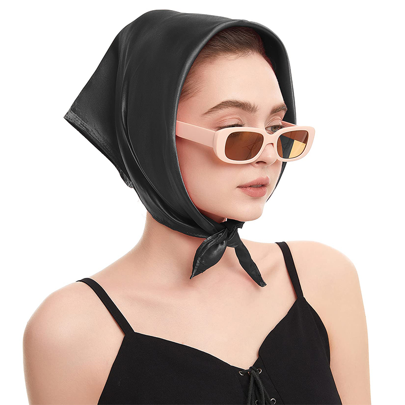 2024 New Fashion Women Satin S - Silk Scarf Square บทวิจารณ์และราคา