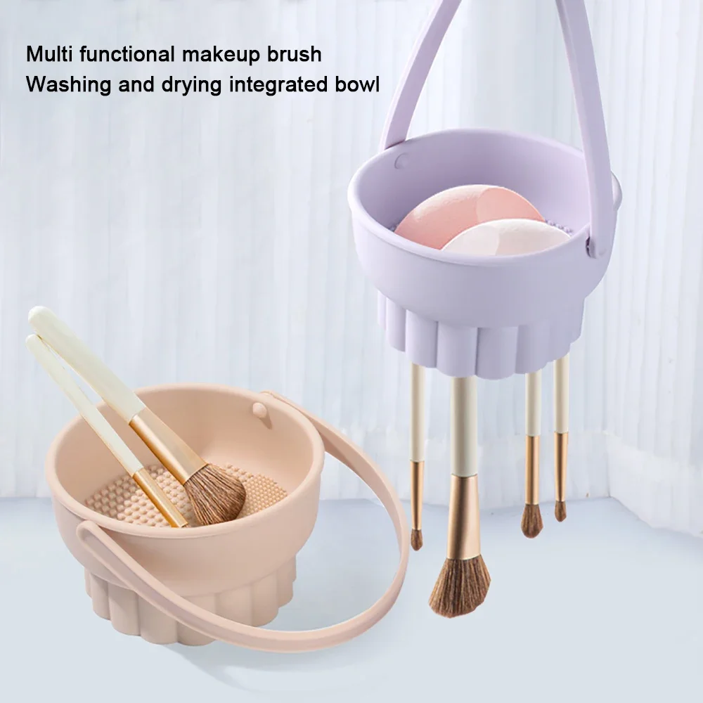 1PC Silicone Washing Bowl Make - Women Accessories Organizer บทวิจารณ์และราคา