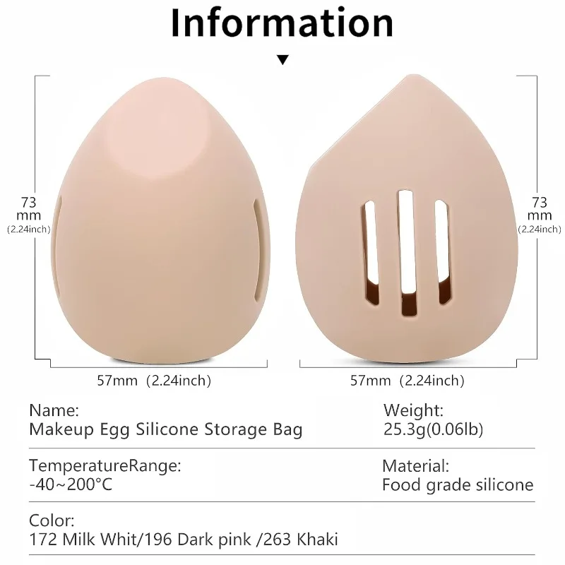 Silicone Beauty Egg Breathable - Women Accessories Organizer บทวิจารณ์และราคา
