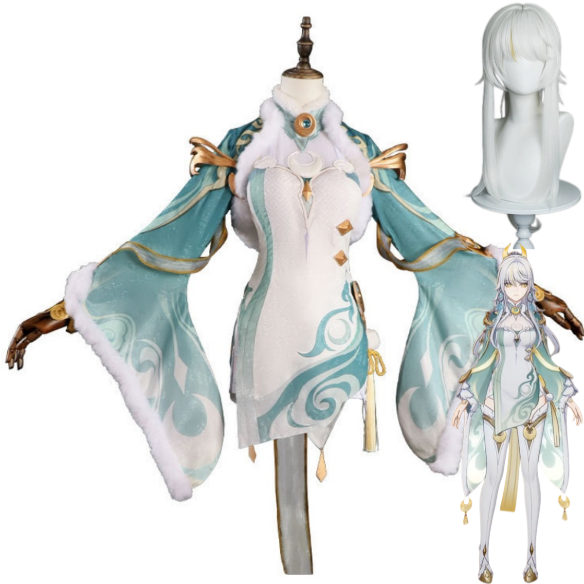 Game Zibai Cosplay Costume Gre - Women'S Ear Accessories บทวิจารณ์และราคา