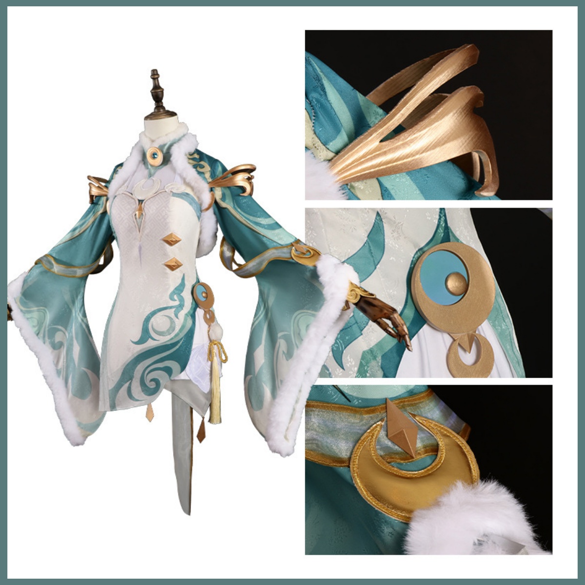 Game Zibai Cosplay Costume Gre - Women'S Ear Accessories บทวิจารณ์และราคา