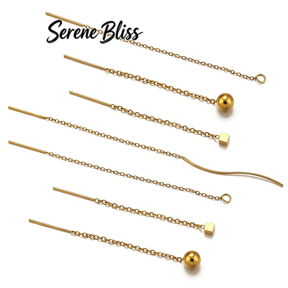 10pcs Stainless Steel Long Ear - Women'S Ear Accessories บทวิจารณ์และราคา