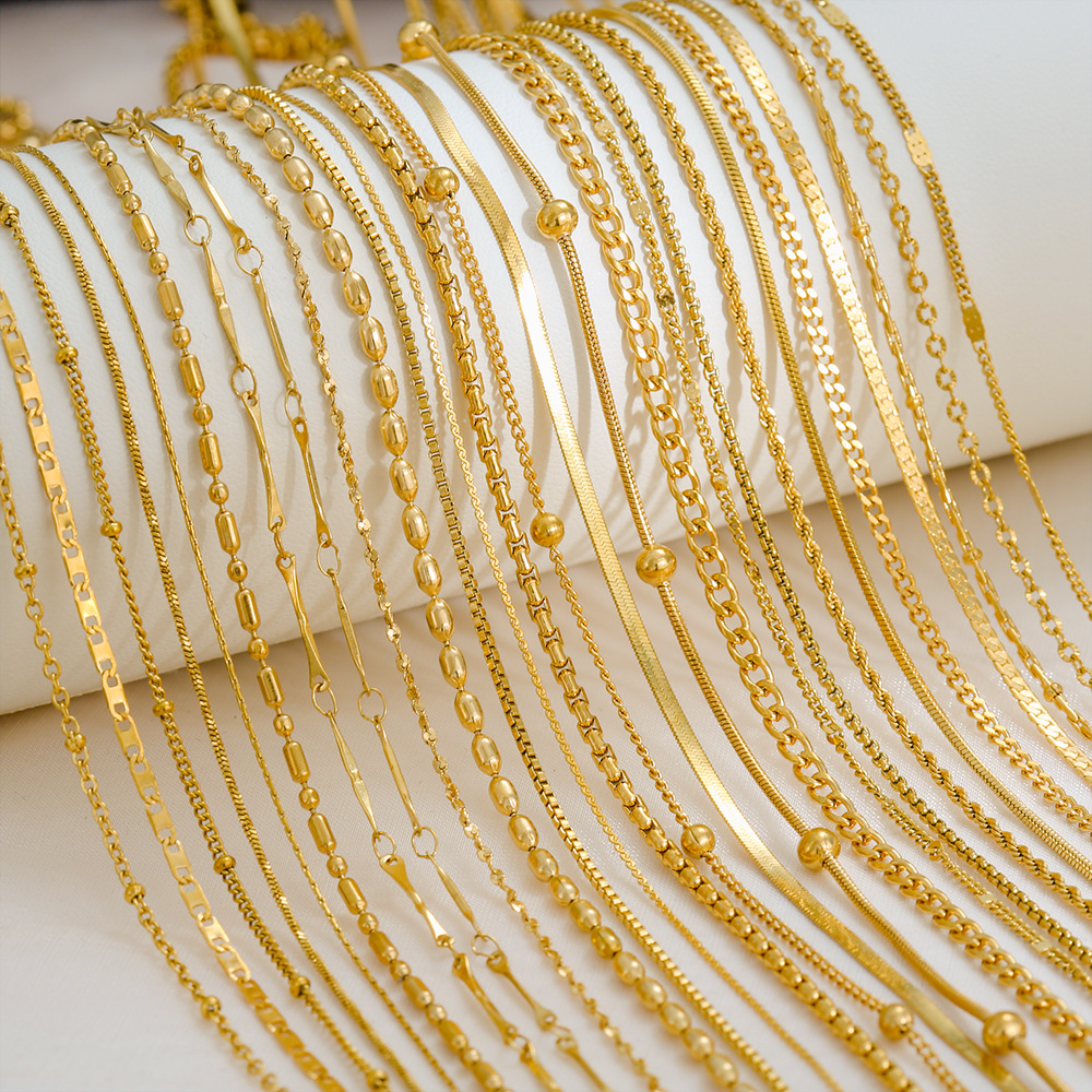 10pcs/Lot 45cm Stainless Steel - Women Accessories Chain บทวิจารณ์และราคา