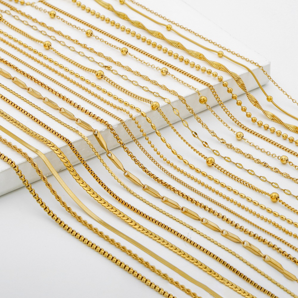 10pcs/Lot 45cm Stainless Steel - Women Accessories Chain บทวิจารณ์และราคา