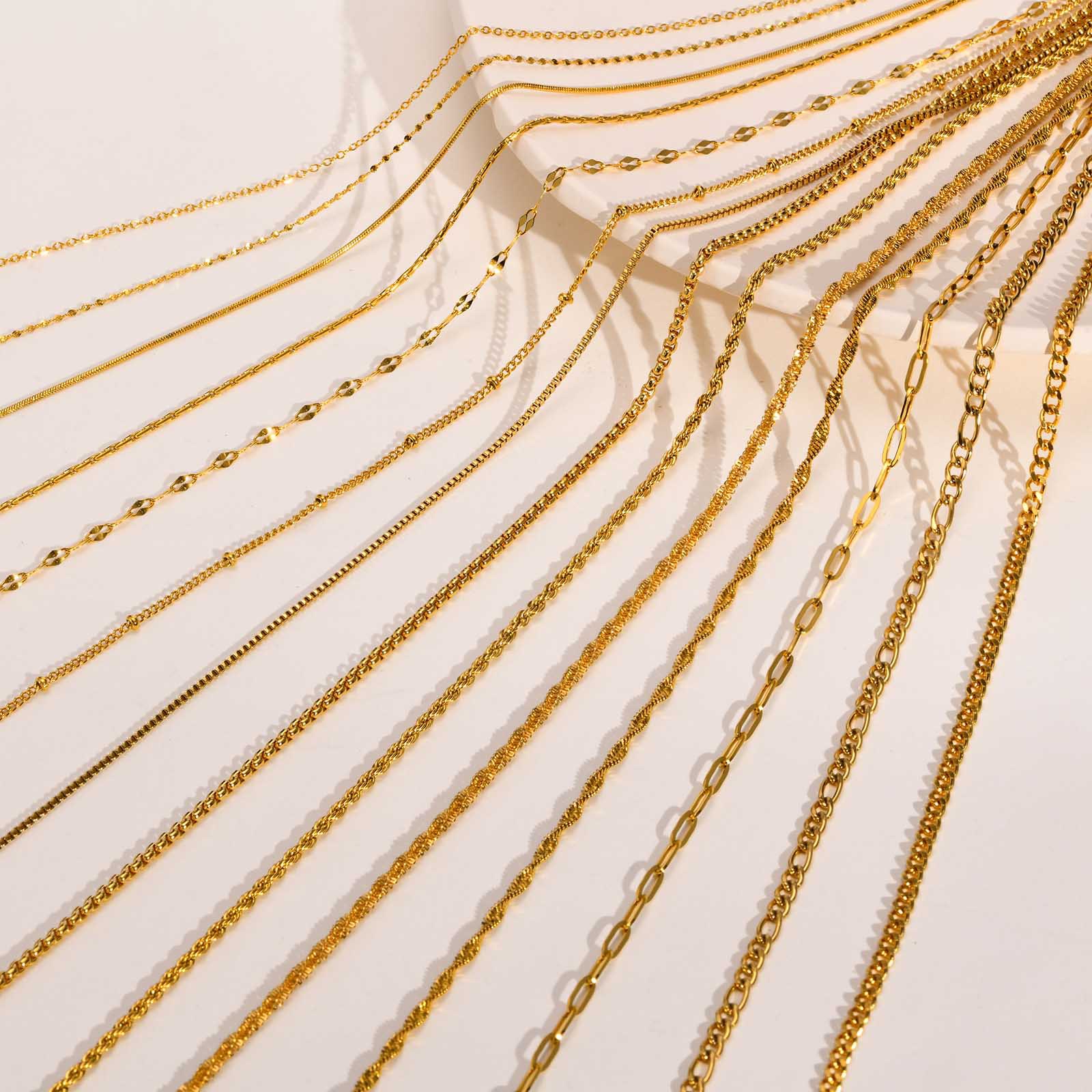 10pcs/Lot 45cm Stainless Steel - Women Accessories Chain บทวิจารณ์และราคา