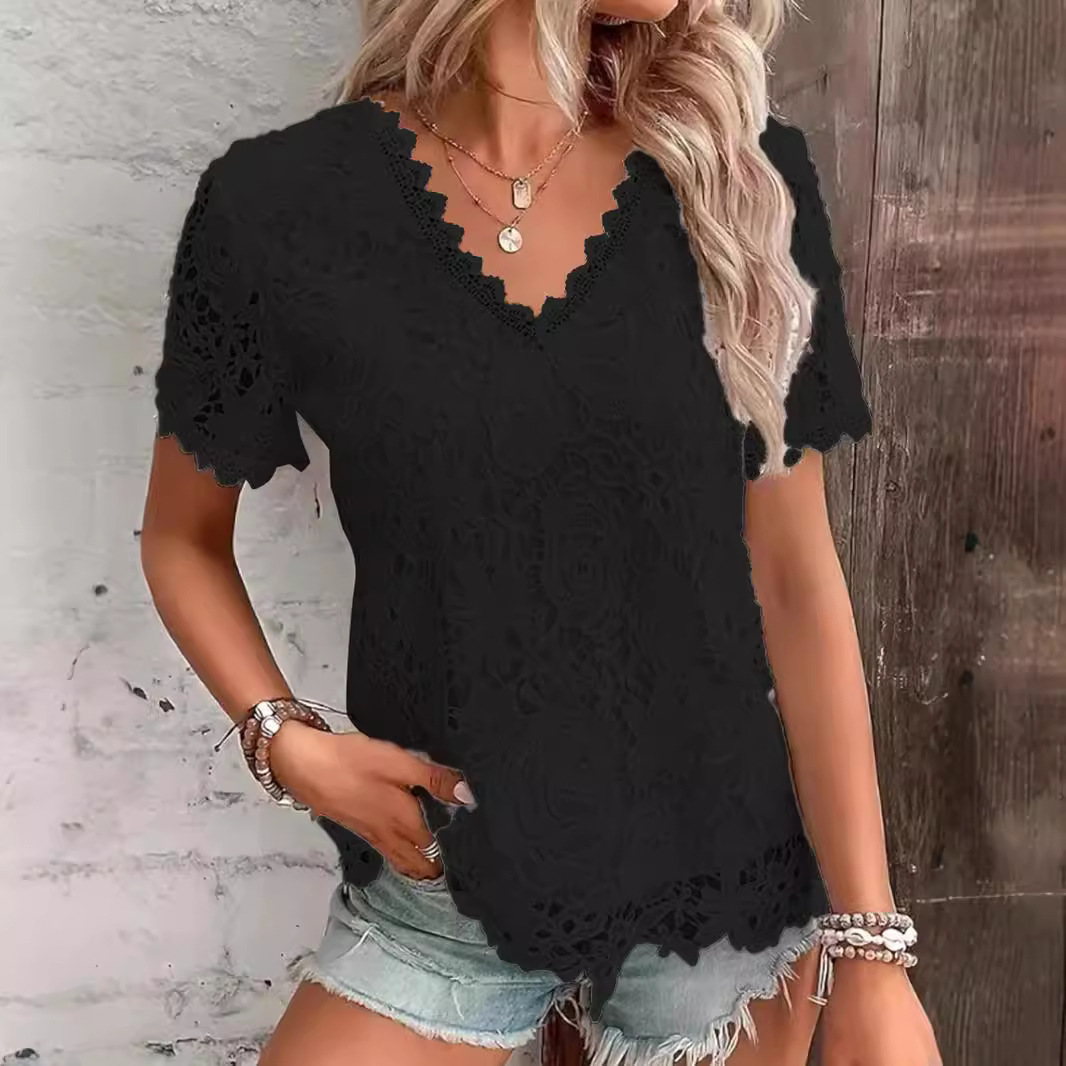 Summer Women's Shirt White Sho - Layered Necklace Set บทวิจารณ์และราคา