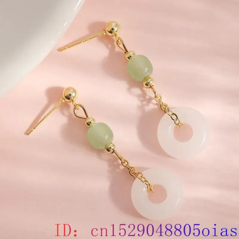 Natural Real Jade Ring Earring - Women'S Ear Accessories บทวิจารณ์และราคา