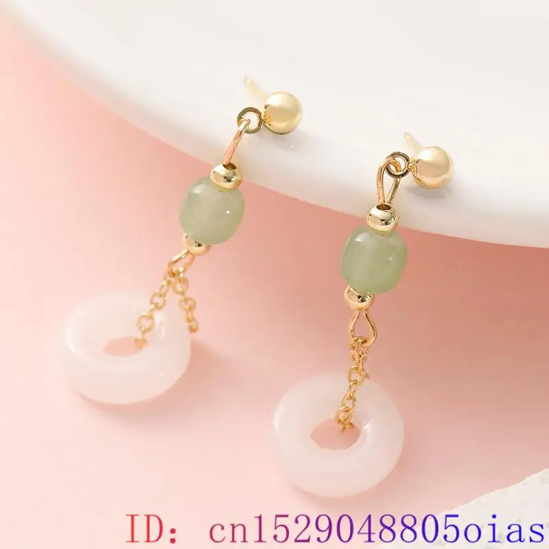 Natural Real Jade Ring Earring - Women'S Ear Accessories บทวิจารณ์และราคา