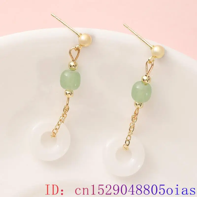 Natural Real Jade Ring Earring - Women'S Ear Accessories บทวิจารณ์และราคา