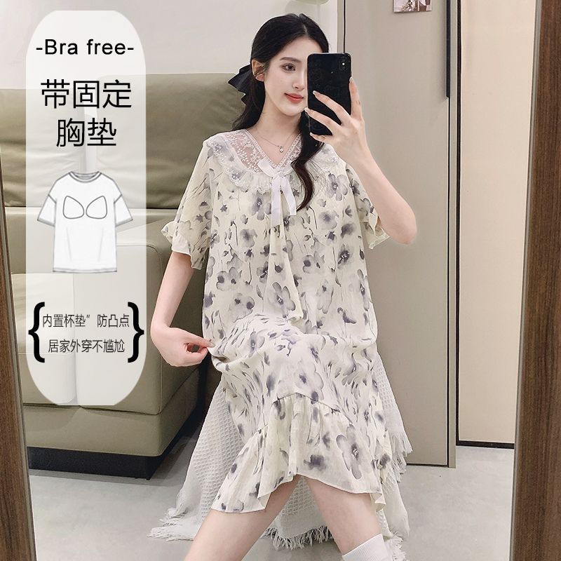 Plus Size Sweet Floral Print N - Woman Accessory บทวิจารณ์และราคา