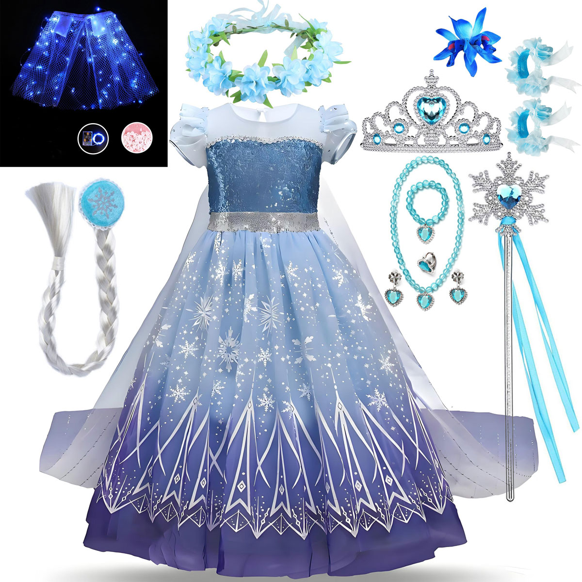 Disney Popular Movie Frozen Pr - Layered Necklace Set บทวิจารณ์และราคา