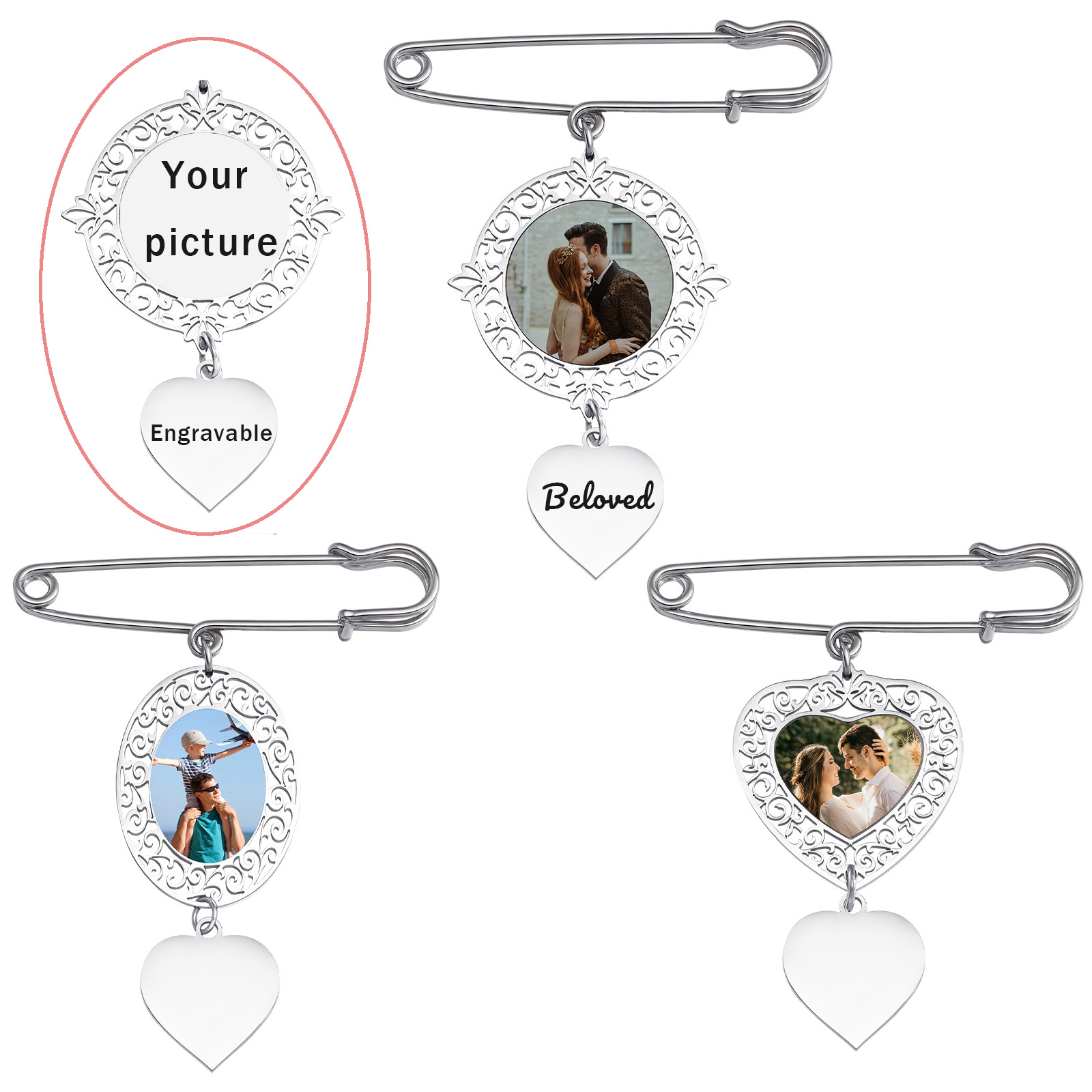 Custom Picture Badge Brooches  - Women Accessories In Wholesale บทวิจารณ์และราคา