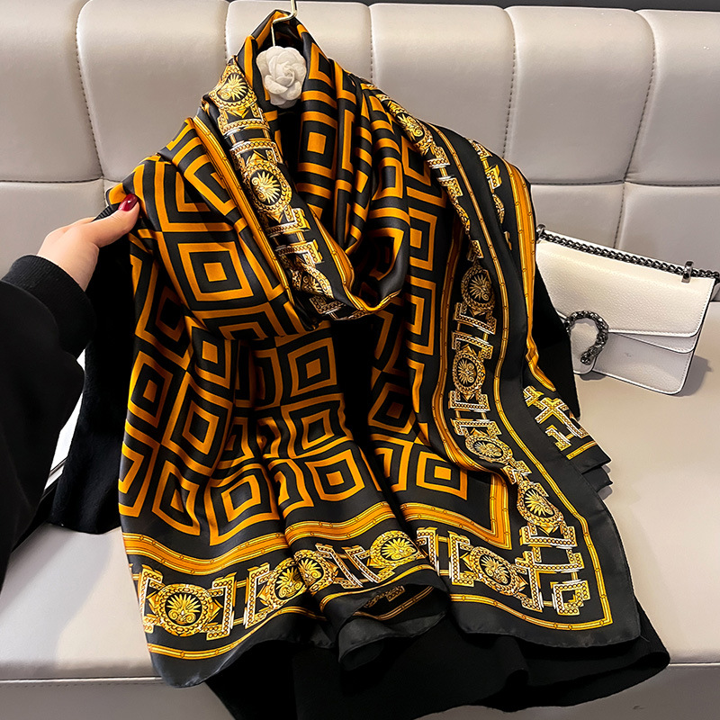 Luxury Brand Silk Scarf Women  - Women Accessories Brands บทวิจารณ์และราคา