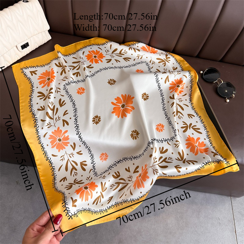 1Pc new printed fashion silk s - Silk Scarf Square บทวิจารณ์และราคา