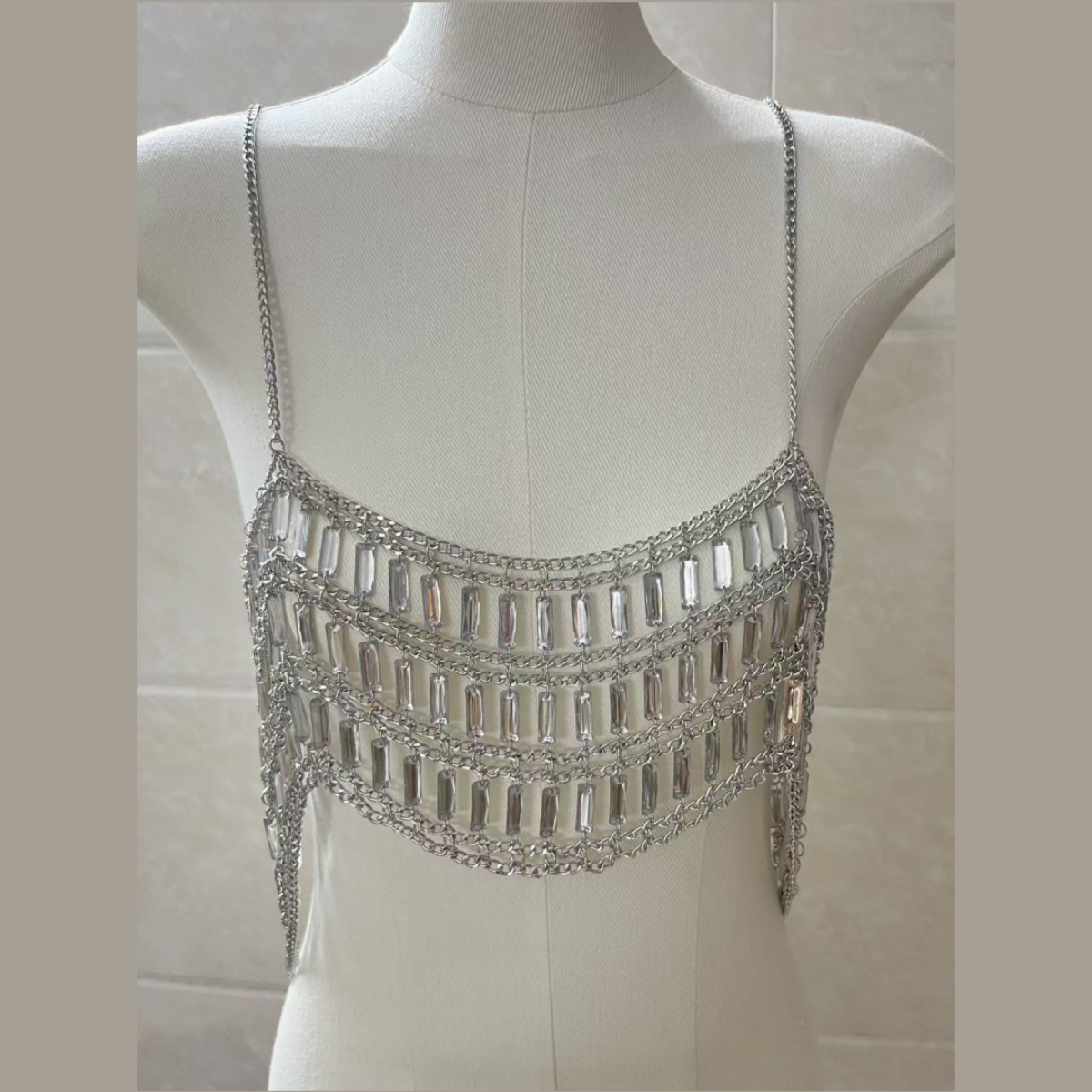 New Arrival Acrylic Sequins Ha - Layered Necklace Set บทวิจารณ์และราคา