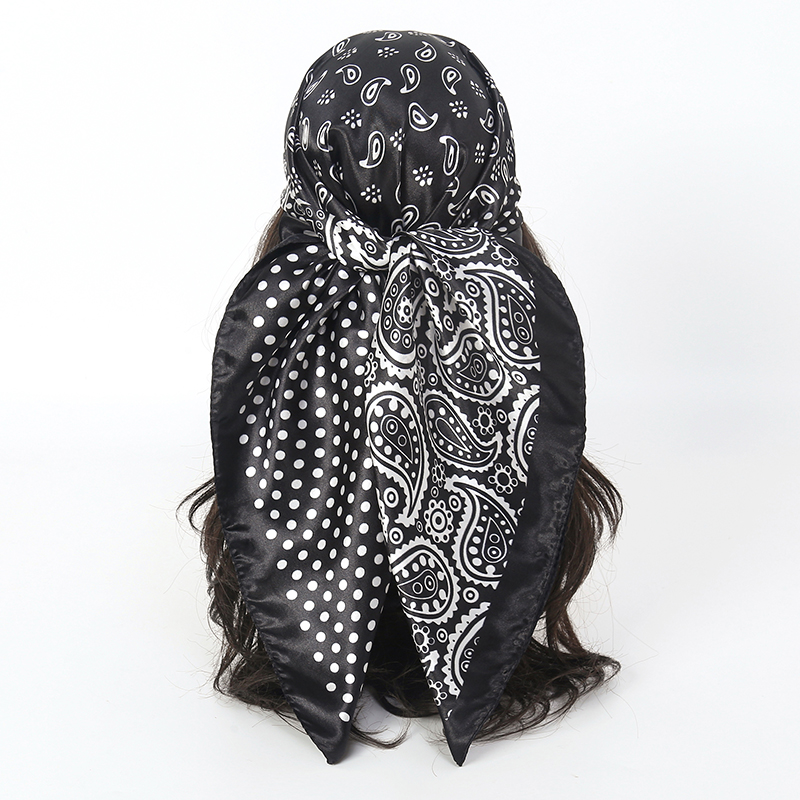 Handkerchiefs Hair Silk Scarf  - Women Accessories Brands บทวิจารณ์และราคา