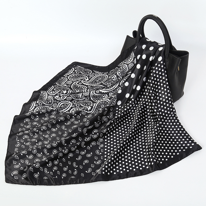 Handkerchiefs Hair Silk Scarf  - Women Accessories Brands บทวิจารณ์และราคา