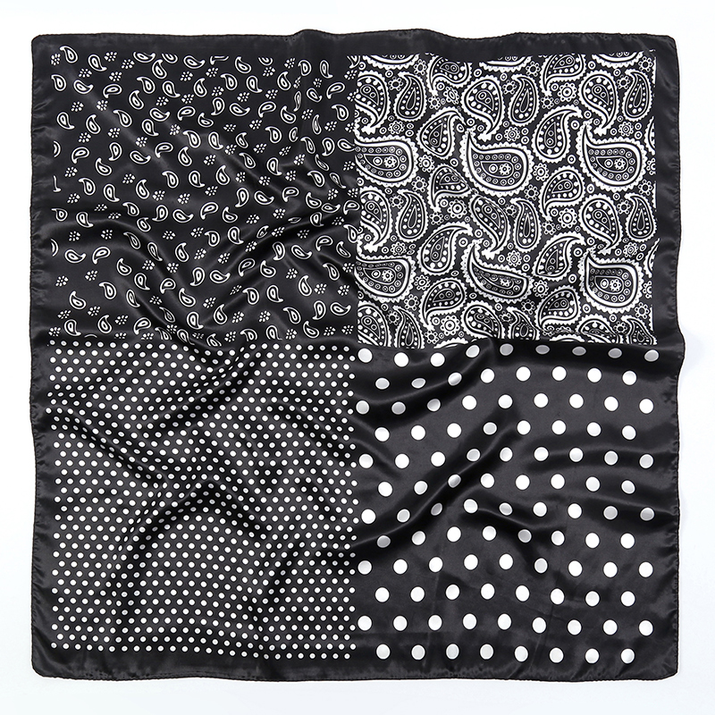 Handkerchiefs Hair Silk Scarf  - Women Accessories Brands บทวิจารณ์และราคา