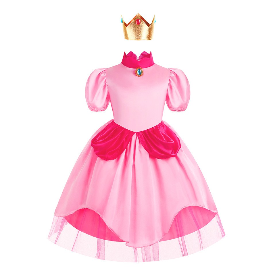 2026 Cute Pink Princess Peach  - Layered Necklace Set บทวิจารณ์และราคา