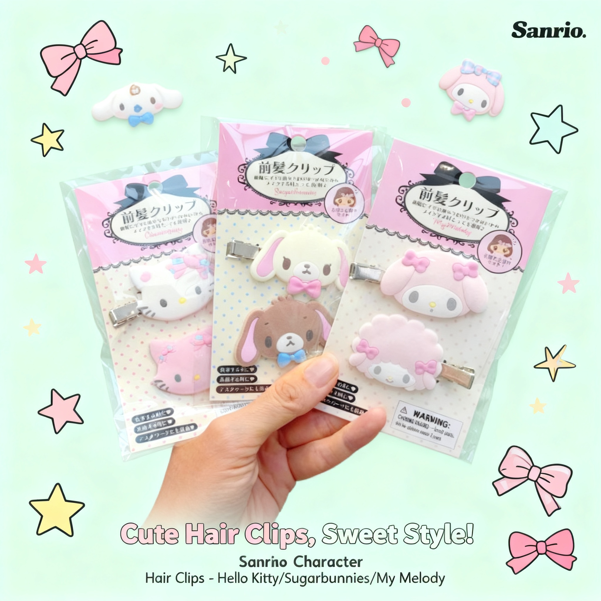 Kawaii Sugarbunnies Hairpin Ca - Women'S Accessories List บทวิจารณ์และราคา