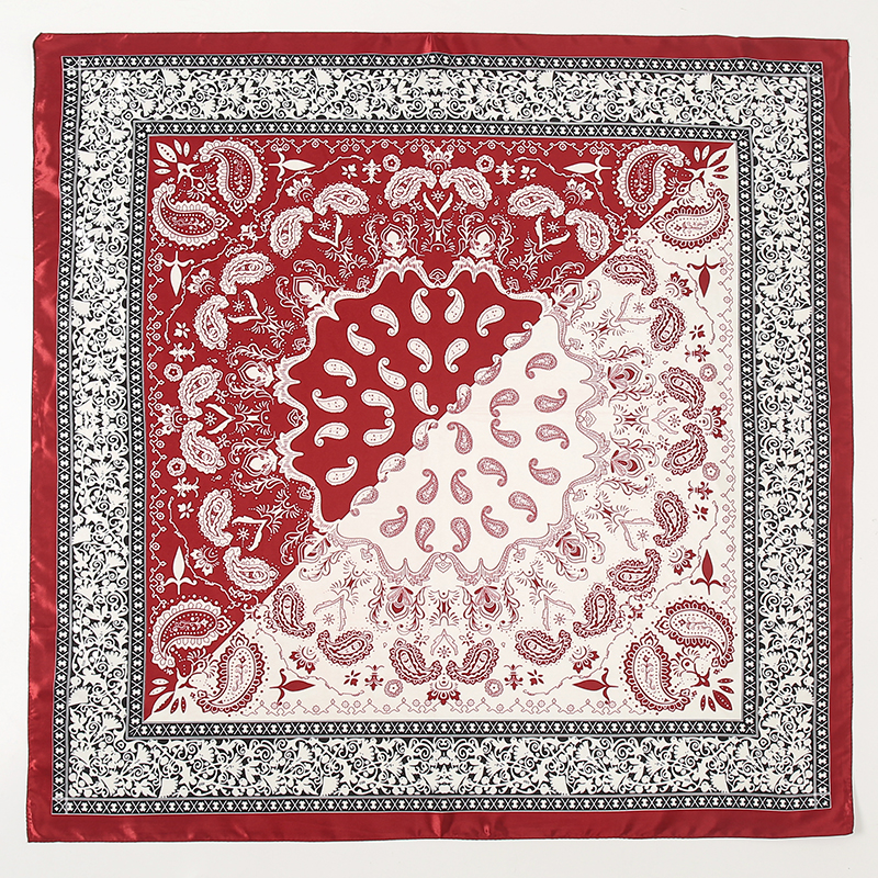 Satin Square Scarf Women Musli - Silk Scarf Square บทวิจารณ์และราคา