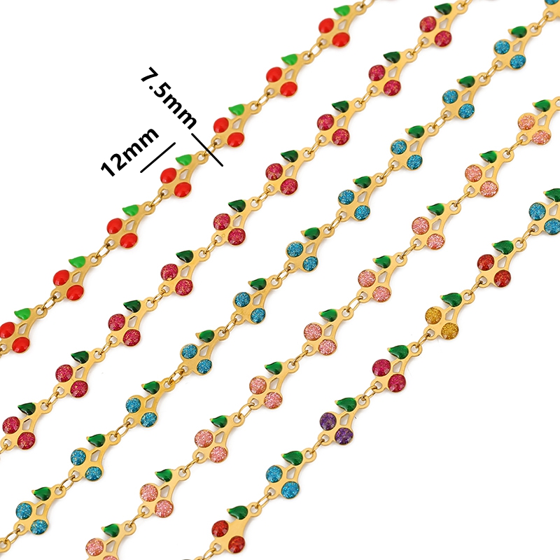 1 Meter Stainless Steel Enamel - Women Accessories Chain บทวิจารณ์และราคา