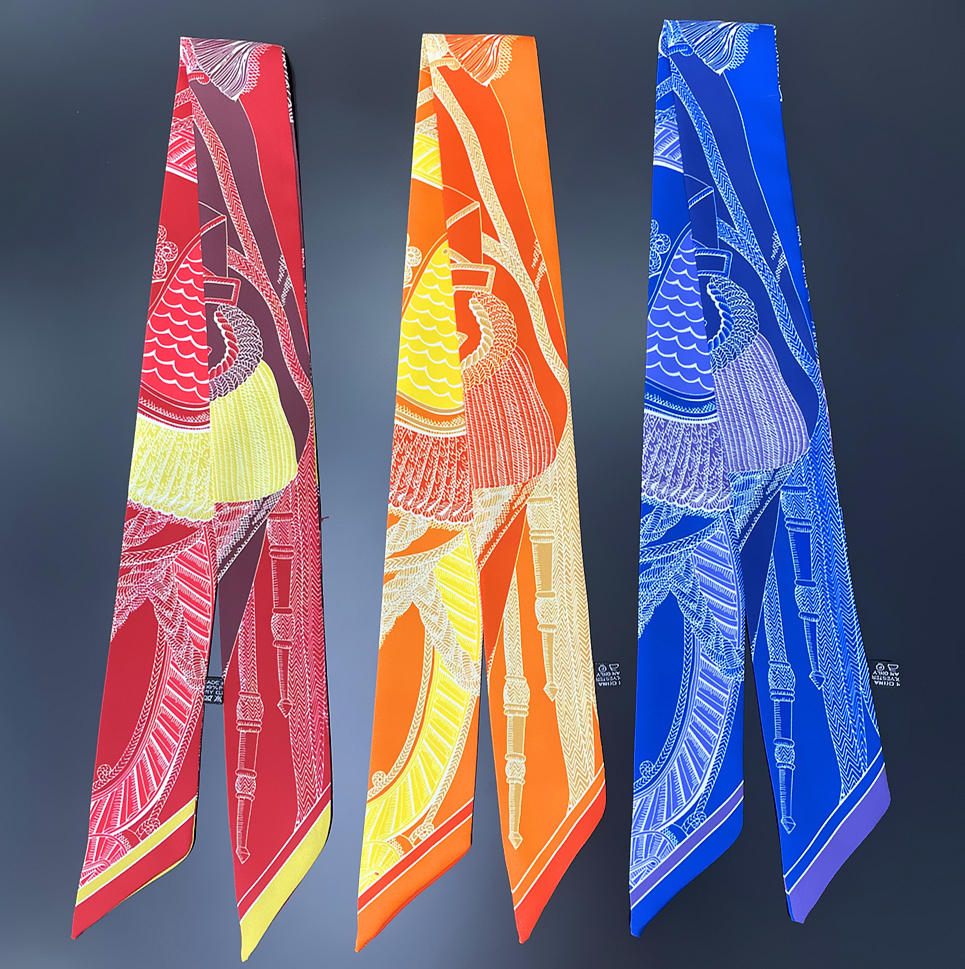 Brand Silk Scarf Design Women  - Women Accessories Brands บทวิจารณ์และราคา