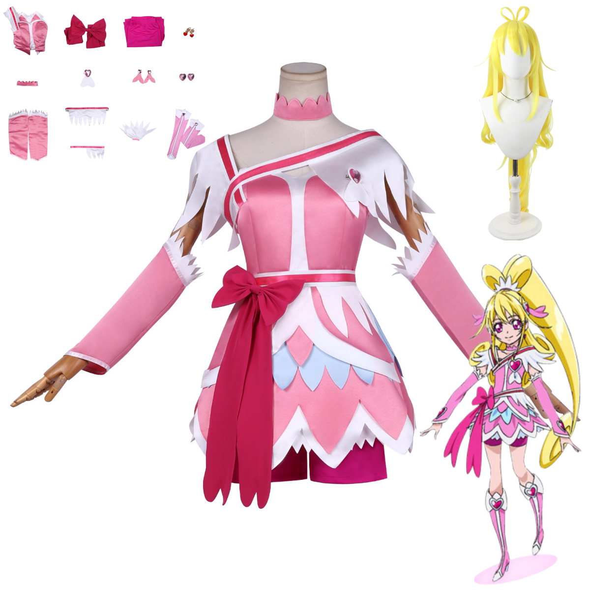 Anime Doki Doki! PreCure Cure  - Women'S Accessories List บทวิจารณ์และราคา