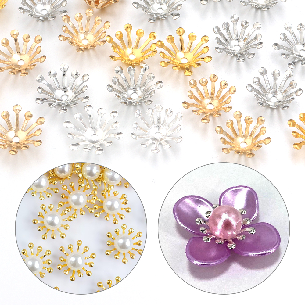 100Pcs Diameter 13MM Gold Colo - Women Accessories In Wholesale บทวิจารณ์และราคา