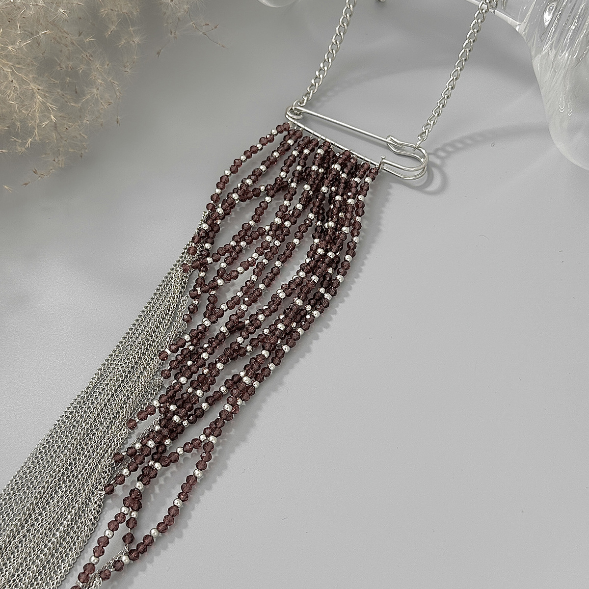 Silver Color Tassel Chain Broo - Women Accessories Chain บทวิจารณ์และราคา