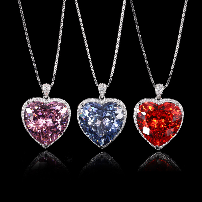 Shiny Cut Heart Pendant Neckla - Women Accessories In Wholesale บทวิจารณ์และราคา
