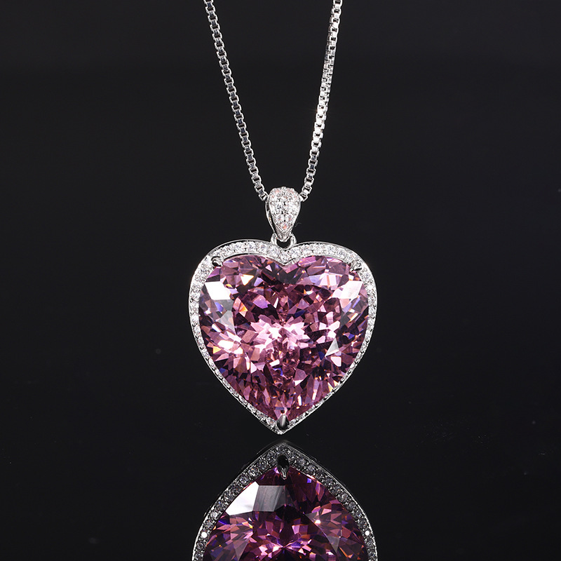 Shiny Cut Heart Pendant Neckla - Women Accessories In Wholesale บทวิจารณ์และราคา