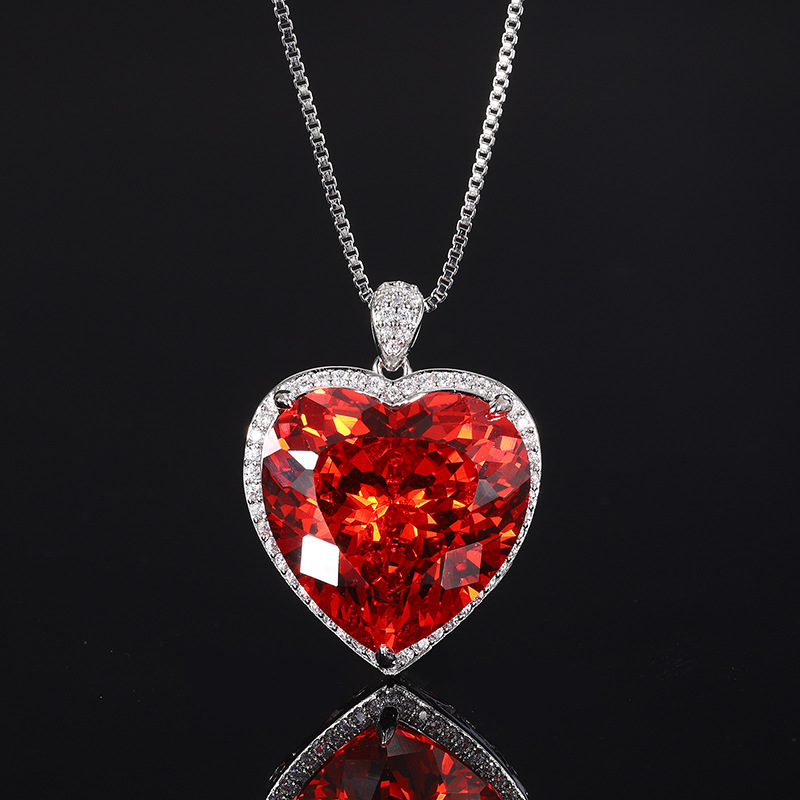 Shiny Cut Heart Pendant Neckla - Women Accessories In Wholesale บทวิจารณ์และราคา