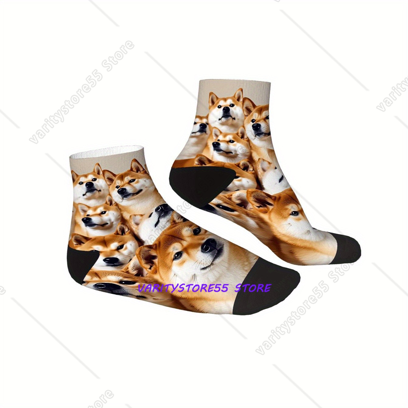 Cute Shiba Inu Print Ankle Soc - Women'S Ankle Accessories บทวิจารณ์และราคา