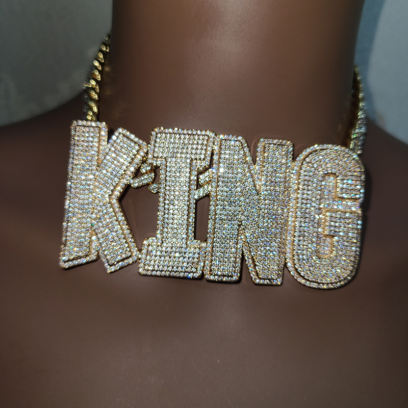 Customized Big Letters Double  - Layered Necklace Set บทวิจารณ์และราคา