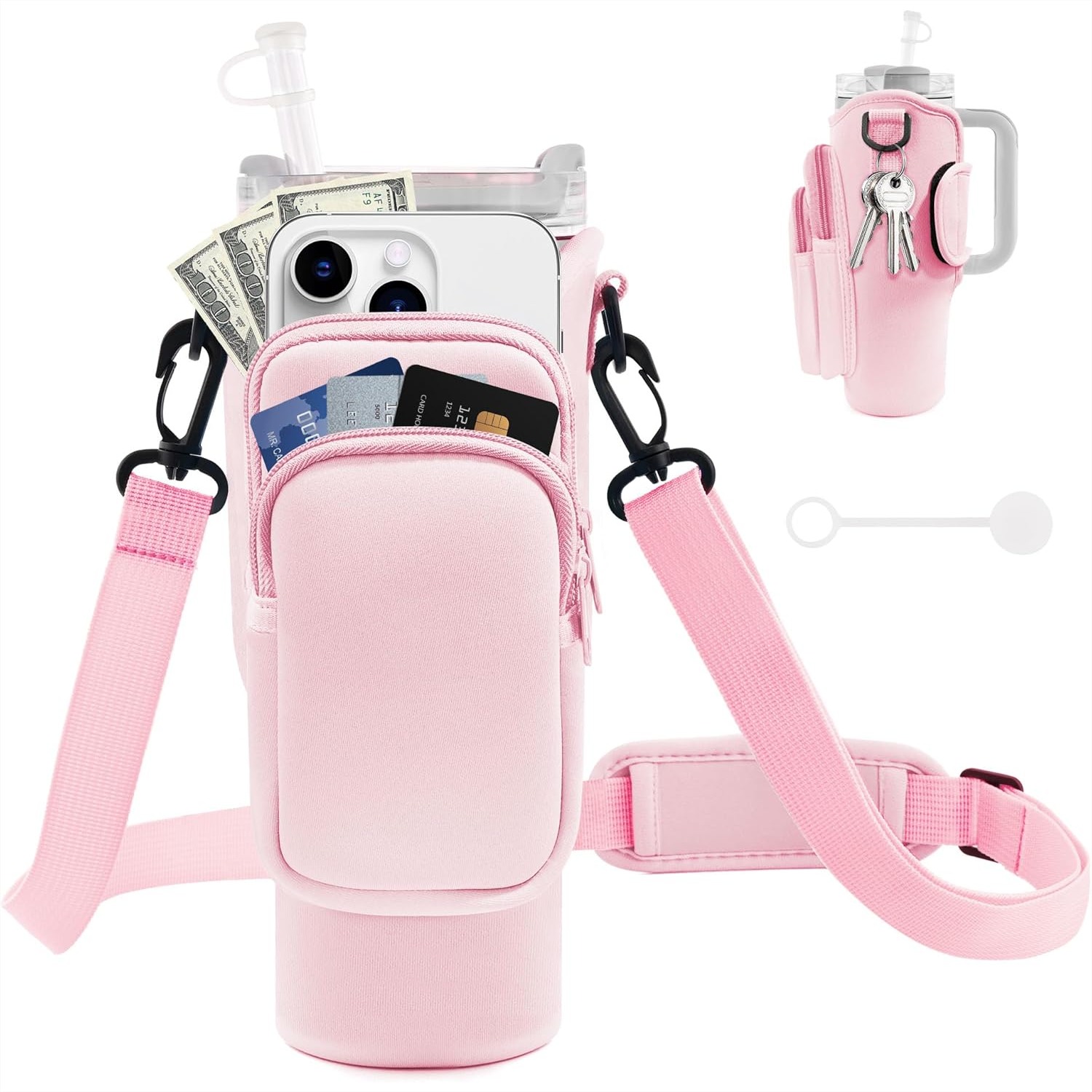 Water Bottle Carrier Bag with  - Woman Accessory บทวิจารณ์และราคา